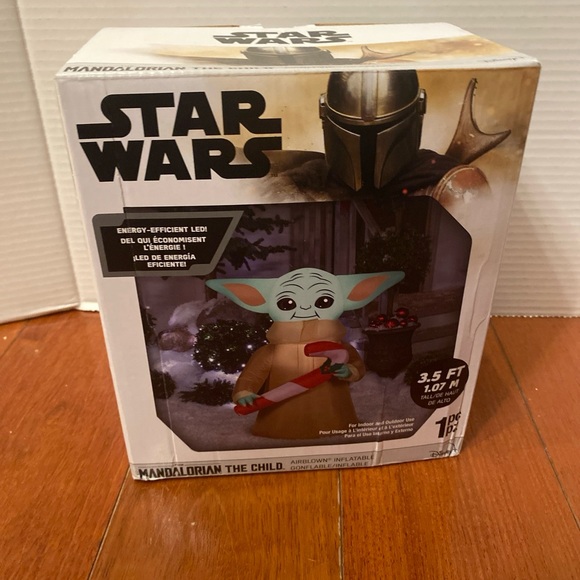 Star Wars Mandalorian the Child candy Cane Christmas Airblown Inflatable 3.5ft - Picture 1 of 11